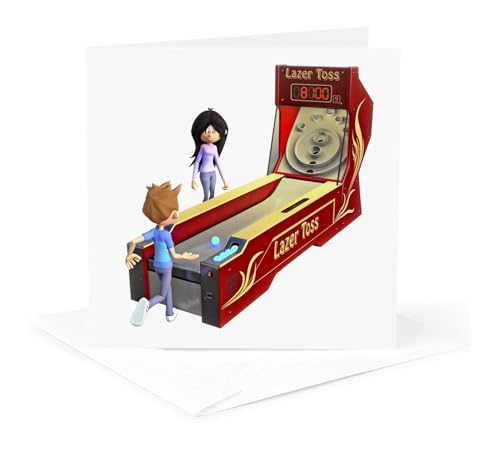 Cartes de vœux Skee Ball 3dRose, le coffret de 6 idéal pour accompagner vos cadeaux - 5