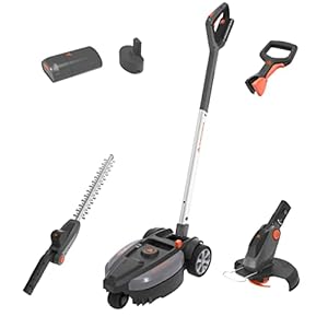 Yard Force 12 V iFlex Urban accu-grasmaaier, grastrimmer en heggenschaar in het pakket LM F24BN, met 12 V/4,0 Ah lithium-ion-accu, tot 50 m², 23 cm maaibreedte, 3-traps maaihoogte-instelling
