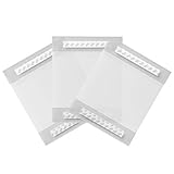 Acrylic Sign Holder / Display 8.5 x 11 or 11 x 8.5 – Sign Holder w/ Industrial Strength Adhesive Tape, No Drilling, No Screws, No Mess, Very Simple to install either Vertical or Horizontal, 3 PACK