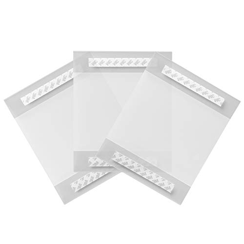 Acrylic Sign Holder/Display 8.5 x 11 or 11 x 8.5 – Sign Holder w/Industrial Strength Adhesive Tape, No Drilling, No Screws, No Mess, Very Simple to Install Either Vertical or Horizontal, 3 Pack