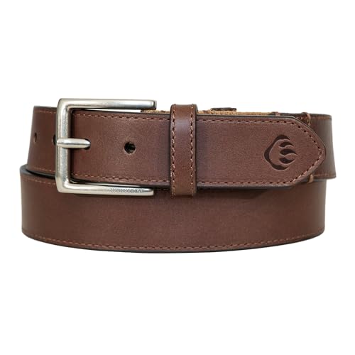 Wolverine Men's Stretch Leather Belt | Heavy Duty | Utility | Durable | Casual | Classic | Comfort | Metal Buckle