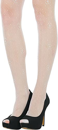 Image of ToBeInStyle Women's Sexy Nylon Versatile Fine Fishnet Thigh High Stockings w /Opaque Band