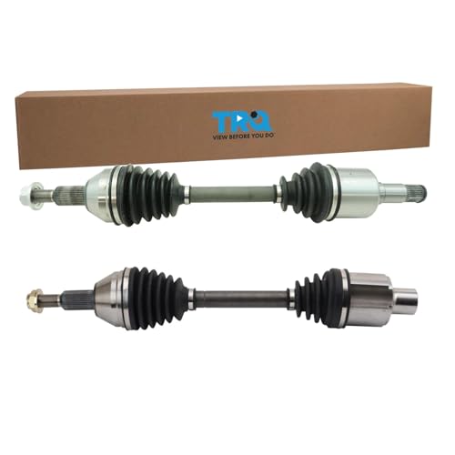 Image of TRQ Front Driver & Passenger Side CV Axle Assembly Set for 2008-2016 Chrysler Town & Country 2008-2020 Dodge Grand Caravan 2012-2015 Ram C /V 2009-2014 VW Routan