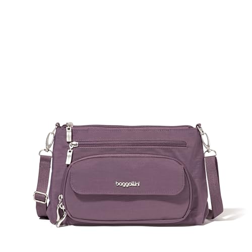 Image of Baggallini Original Everyday 11x7.5 Crossbody Bags Rfid Protected Lightweight Nylon Zippered Travel Purse
