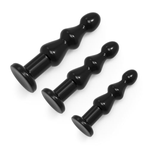 Image of Anal Plug Anal Beads with 3 Knots, Butt Plug Trainer Anus Dilator Adult Sex Toy for Beginner Men Women & Couples(8.5IN)