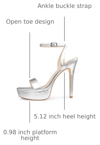 Image of MERUMOTE Women's Open Toe Stiletto High Heels