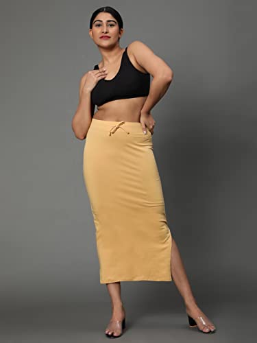 Image of Jaanvi fashion Women's Cotton Mermaid Saree Shapewear,Petticoat,Skirt, Comfortwear