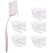 Yoseng 5 pcs Ink Blending Brushes Protection Cap,Toothbrush Type Ink Mixing Brush Cover(for 1.14 inch Brush Head Rainbow 3)