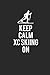 Produktbild KEEP CALM XC SKIING ON: Notizbuch Langlaufen Notebook Journal 6x9 lined