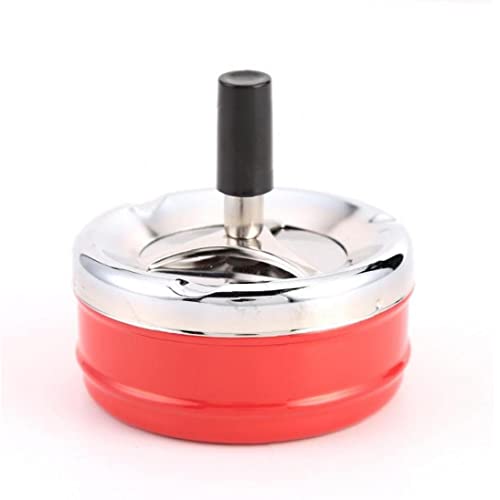 Froiny Table À Manger Portable Rond Plateau Cigarette Rotative Decoration Hôtel avec Cendrier Couvercle