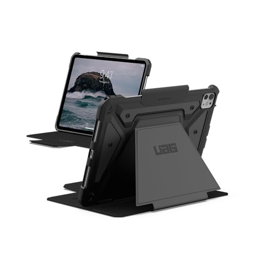 Image of Urban Armor Gear UAG Designed for iPad Pro 11 inch (6th / 5th Gen, M5 /M4) (A3357, A3358, A3359) Case, Metropolis SE Rugged Protection Cover with Adjustable Stand and Pencil Holder - Black