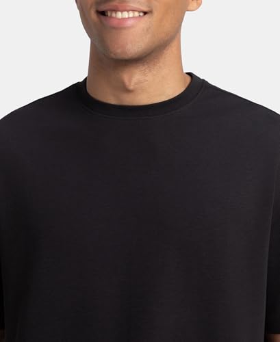 Image of Jockey UM23 Men Super Combed Cotton Blend Oversized T-Shirt with StayFresh Treatment