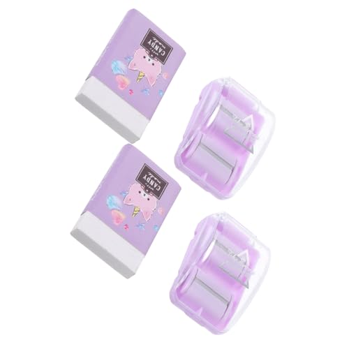 KESYOO 2セット ミニ消しカスコレクター 携帯用卓上清掃器 弾力性素材採用 を傷けず柔軟性あり 学校やオフィス用消しゴム屑クリーナー