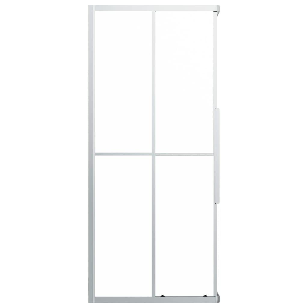 Kabina prysznicowa ESG matowa 90 x 70 x 180 cm do łazienki z ramą aluminiową i szkłem bezpiecznym, zajmuje mało miejsca montaż narożny, ciche rolki, ochrona przed rozpryskiwaniem, uszczelki