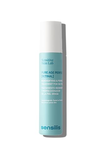Sensilis - Pure Age Perfection Retinal, Sérum Oil Free Redensificante y Perfeccionador, con Silicio Orgánico y Prebióticos, Apto para Pieles Sensibles, Grasas o Acneicas - 50 ml
