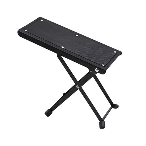 WEISUYUUS Classical Guitar Foot Stool Metal Guitar Footstool Foot Rest 4 Gear Height Adjustable Foot Pedal for Guitar Bass Playing