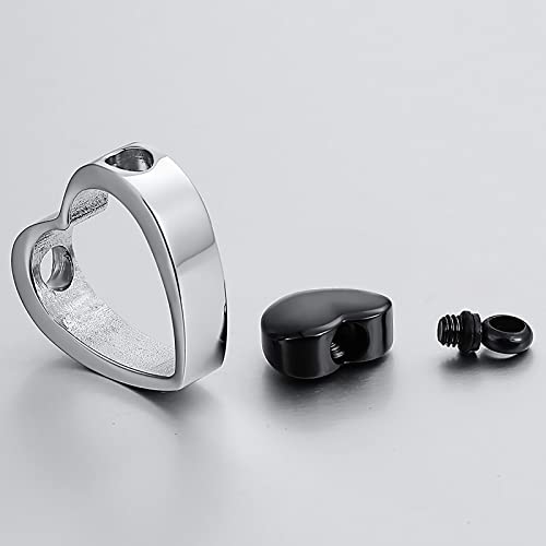 Rose Gold Double Heart Urn Necklaces for Human Pet Ashes Cremation Jewelry for Ashes Keepsake Memorial Pendant Jewelry2