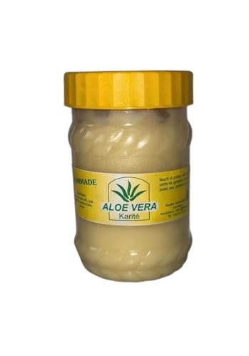Crème de karité naturelle à l'aloe vera 400g pour un rituel massage relaxant après la douche