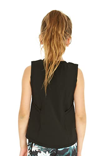 Matchable Mother or Daguhter Hawaiian Activewear Set in Lotus and Orchid Black3