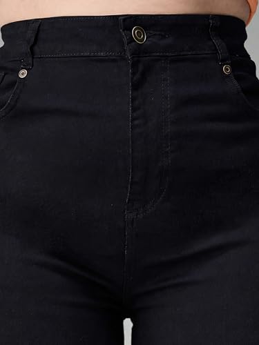 Image of Miss Chase A+ Women's Bootcut High Rise Regular Length Stretchable Denim Jeans