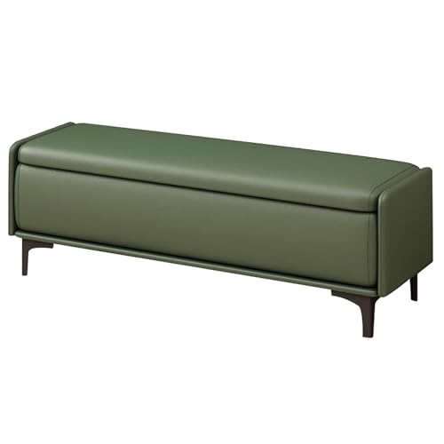 Banc de Jardin avec Assise REM et Rangement en Métal Résistant