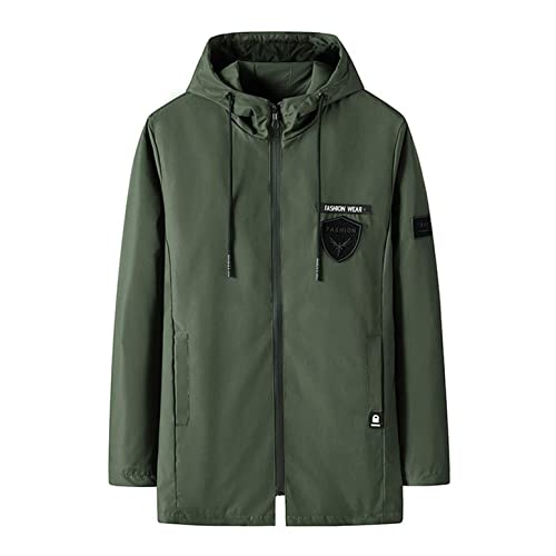 Chaqueta cortaviento impermeable para hombre con capucha miniatura 1