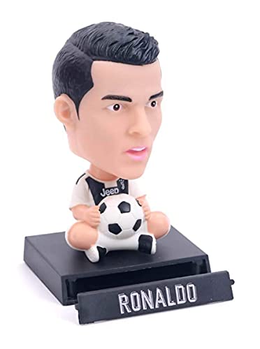 Image of AUGEN Super Hero Ronaldo Action Figure Limited Edition Bobblehead with Mobile Holder for Car Dashboard, Office Desk & Study Table (Pack of 1)