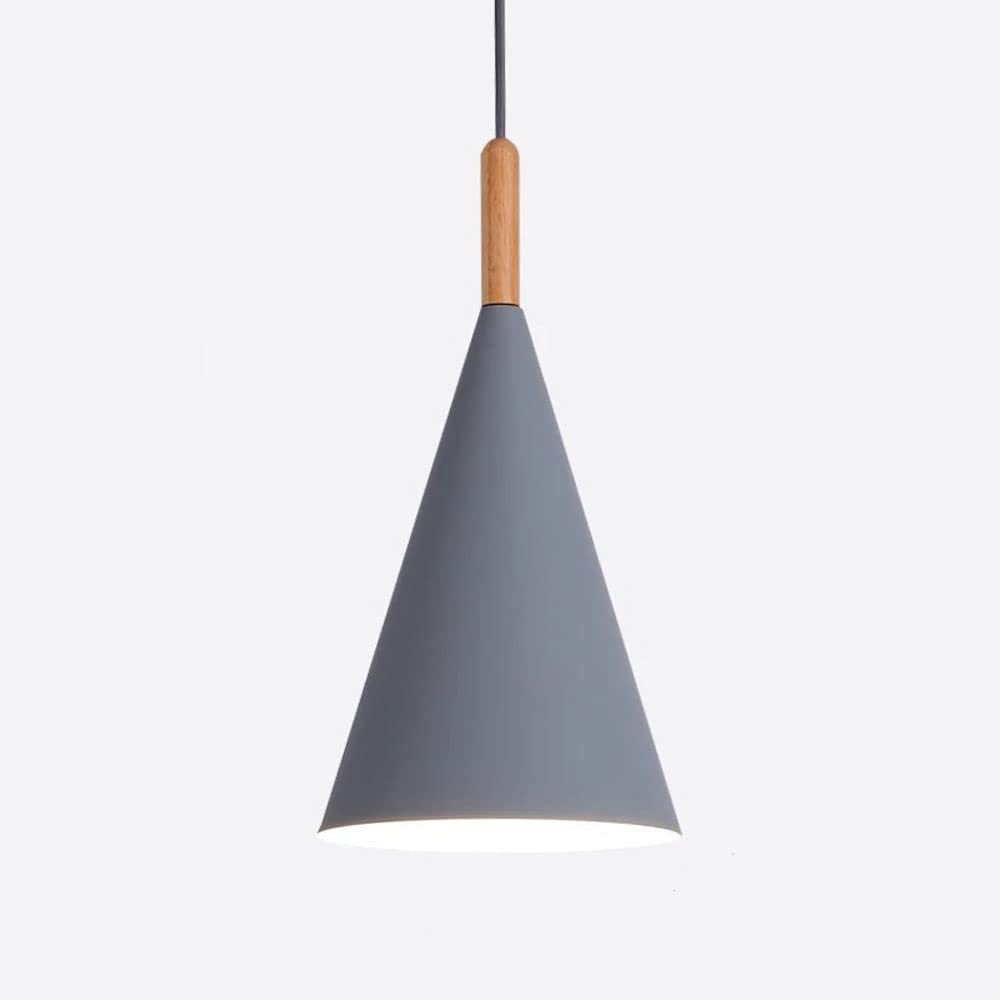 Lustre Macaron E27 avec abat-jour aluminium pour chambre et porche