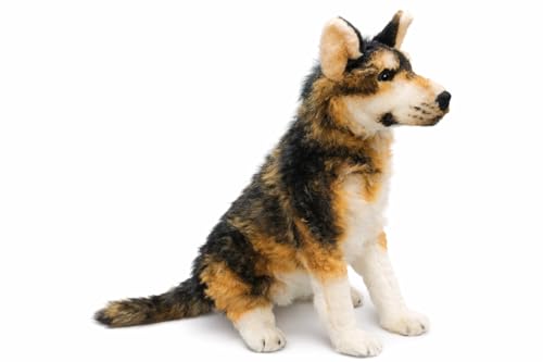 Image of Super Soft German Shepherd Dog Plush Toy 85 cm | Large Stuffed Animal for Kids Boys & Girls | Ultra-Cuddly Teddy, Safe & Skin-Friendly for Birthdays, Valentine's Day & Special Occasions