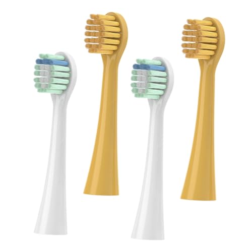 NOLITOY Toothbrush Heads Replacement Set Soft Bristle Electric Toothbrush Heads 4 Pack Gum Protection
