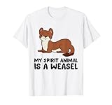 Funny Weasel Lover My Spirit Animal Is A Weasel T-Shirt