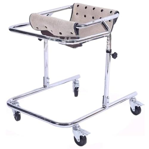 Déambulateur à roulettes avec siège pliable Hemi pour entraînement et rééducation
