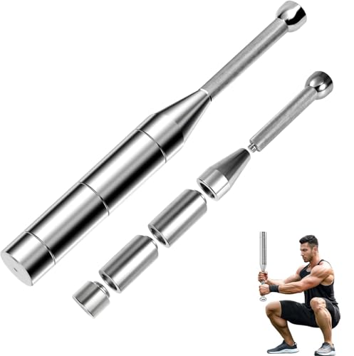 WOOLUCK® Macebell ajustable 6 en 1, Maza Clubbell de acero, para entrenamiento de fuerza (3/4/5/6/7/8 kg),hombros, agarre y antebrazos