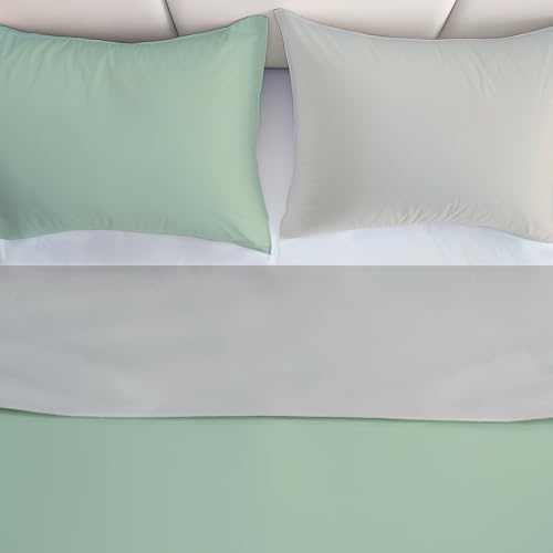 Parure de lit double percale de coton durable Boston Giovanni Dolcinotti Italie - 5