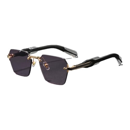 Lunettes de soleil sans monture rectangulaires à protection UV400