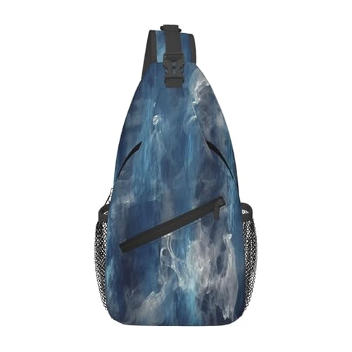Bolso bandolera casual negro para hombre y mujer miniatura 1