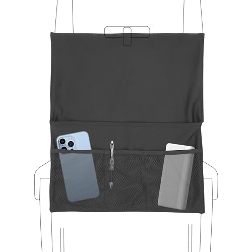 Adorila Housse de table avec poches, poches aériennes, organiseur organisateur de dossier de siège pour effets personnels, accessoires de voyage sanitaires...