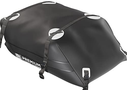 BOACAY Cofre Techo Coche Extra Grande para Vehículos con o sin Baca, 423L, Lona de PVC de Calidad Militar Impermeable, Portaequipajes Plegable, con Correas, Ganchos y Alfombra Antideslizante Incluidos