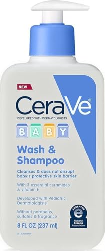 CeraVe Baby 2-in-1 Wash & Shampoo with Vitamin E for Hair...