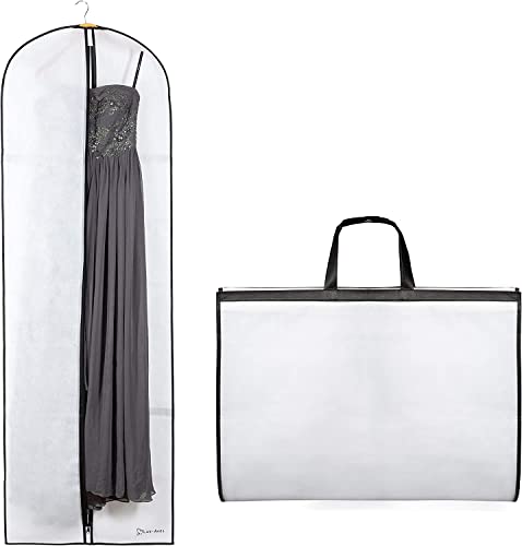 Luk-Aves® Atmungsaktiver Kleidersack 140 cm für Brautkleider, Abendkleider oder Lange Mäntel