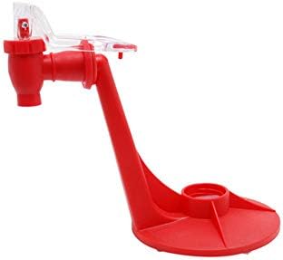 Cola Dispenser Red Coke Inverted Drinking Fountains Carbonated Drinks Dispenser Party Fizz Saver Soda Dispenser Drinking Dispense Gadget for 2 Liter Bottle Red