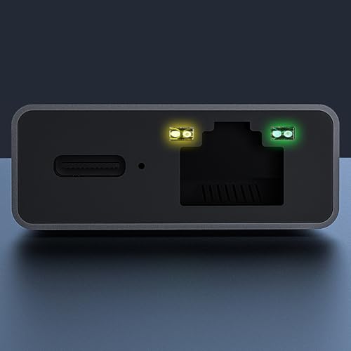 Rebellious Adaptador USB C a RJ45 Ethernet ligero de 1000 Mbps para dispositivos de streaming USB a RJ45 para accesorios de contenido fluidos y claros - imagen 8