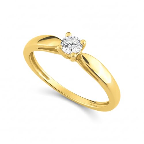 Pierścionek zaręczynowy Złoto 18k Diament 0,2ct H SI Rozmiar 54
