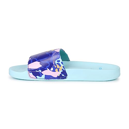 Image of YOHO Tropica Printed Comfortable Women Slides | Stylish Rainy Footwear & Waterproof Monsoon Sandals | Soft Inner Lining On Strap