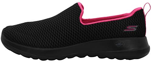 Image of Skechers Women's Go Walk Joy Sneaker, Black /Hot Pink, 7