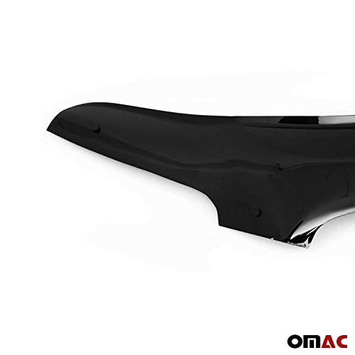 Omac Front Bug Deflector For Infiniti Fx35 2003 To 2008, Hood Protector, All Weather, Black #TOP6