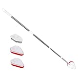 GALPADA Cepillo de Suelo Multifuncional con Mango Extensible Cabezal Giratorio para Baño y Azulejos con Esponjas y Cerdas Duraderas para Limpieza Seco y Húmedo