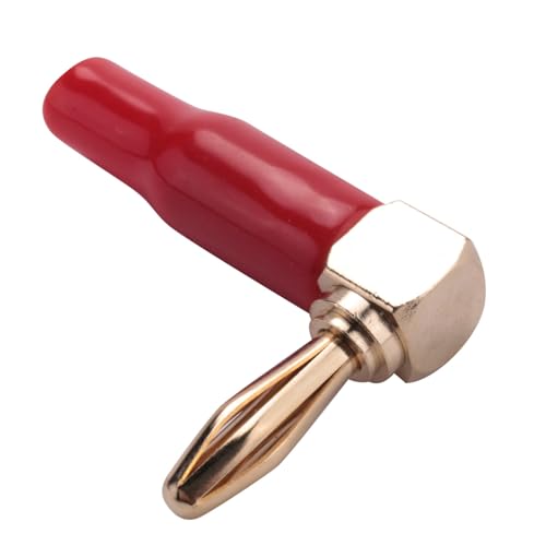 Adaptador cable altavoz con conector banana 4 mm de cobre y tornillo en ángulo recto de 24 piezas 3