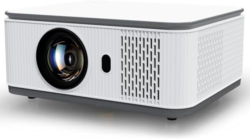 Putbecy Retroprojecteur 4K 1920 * 1080P 400 ANSI Lumens Videoprojecteur Ultra Courte Focale Projecteur Video Rotatif à 360° Retroprojecteur Anroid WiFi 6 BT 5.4 Compatible HDMI/USB/Smartphone/TV