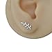 925 Sterling Silver Leaf Stud Earrings for women - Small Trendy Elegant Nature Studs | Handmade by MiYa Jewelry Creations